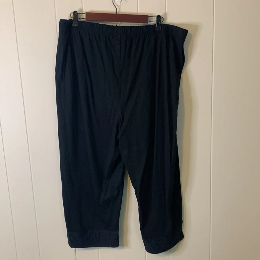 Anthony Richards Two Piece Set Top and Pants Blue and Black Size 2X